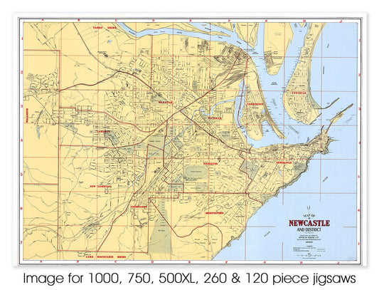 Newcastle & district, circa 1936